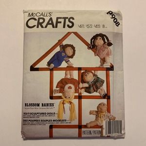 McCalls Vintage 1980's Pattern #P908 Blossom Babies Clothing/Wardrobe